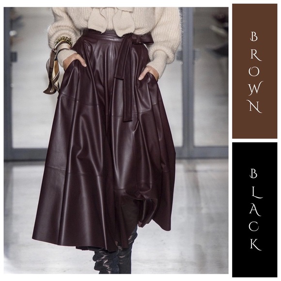 Dresses & Skirts - 💕 The WYNDEY Buttery Soft Vegan Leather Skirt